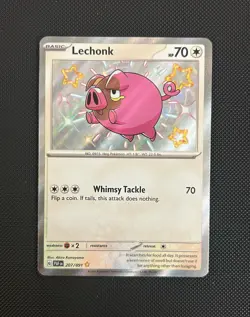 Pokemon TCG Paldean Fates Baby Shiny 3 Card Lot - Lechonk Kirlia Jumpluff - Image 2