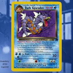 2000 Team Rocket Dark Gyarados #8/82 Unlimited Rare Pokemon Card ☆NM-MINT☆ - Image 1