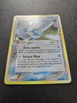 Pokemon EX Delta Species Vaporeon Holo Rare 18/113 NEAR MINT - Image 3