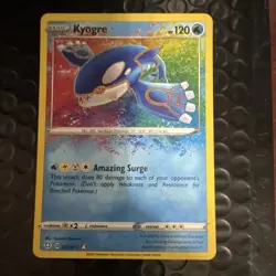 Pokemon Kyogre Shining Fates Amazing Rare Holo 021/072 Basic HP120 - Image 1