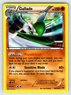 Gallade 84/162 2015 XY Breakthrough Set Pokemon Card TCG Holo Rare - Nm/Vlp - Image 1