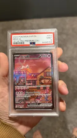 Pokemon Sv: Scarlet & Violet Promo Mew ex 053 Full Art Holo PSA 9 - Image 1