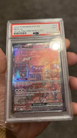 Pokemon Sv: Scarlet & Violet Promo Mew ex 053 Full Art Holo PSA 9 - Image 2