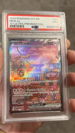 Pokemon Sv: Scarlet & Violet Promo Mew ex 053 Full Art Holo PSA 9 - Image 3