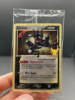 Pokemon Greninja Gold Star Promo Holo SWSH144 Celebrations SEALED NM - Image 1