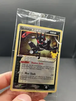 Pokemon Greninja Gold Star Promo Holo SWSH144 Celebrations SEALED NM - Image 2