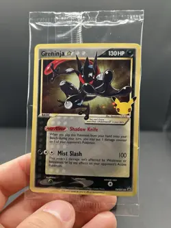 Pokemon Greninja Gold Star Promo Holo SWSH144 Celebrations SEALED NM - Image 5