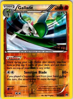 Gallade 84/162 XY - BREAKthrough Pokemon NM/LP Reverse Holo - Image 1