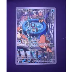 Pokemon Squirtle 148/142 Illustration Rare Holo SV07 Stellar Crown Basic 60 HP - Image 1