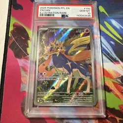 2025 Pokemon Phantasmal Flames Zacian Illustration Rare #100/094 PSA 10 - Image 1