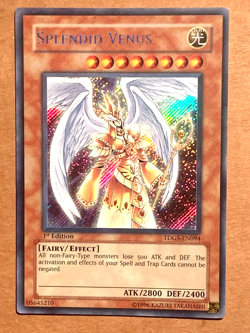 yugioh Splendid Venus TDGS-EN094 1st Edition Secret Rare mint - Image 1
