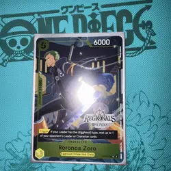 One Piece Card Game-Roronoa Zoro Op07-113 Regionals 26-27 Promo foil mint - Image 1
