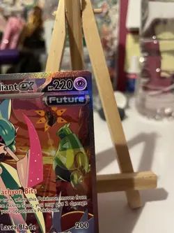 Pokemon TCG Iron Valiant EX Paradox Rift 249/182 Holo SIR Near Mint **miscut** - Image 4