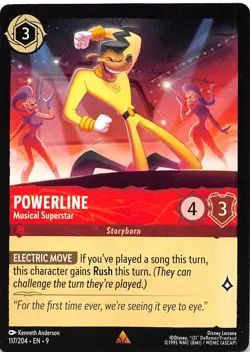 Powerline Musical Superstar 117/204 Fabled Disney Lorcana - Image 1