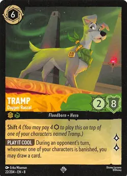 Tramp Dapper Rascal 22/204 Reign of Jafar Disney Lorcana - Image 1