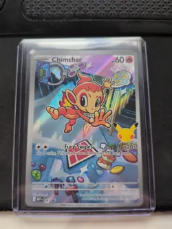 2026 Chimchar First Partner Illustration Rare Promo 041 - 30th Anniversary - NM - Image 2