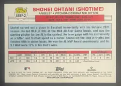 2022 Topps Archives #88BF-2 Shohei Ohtani 1988 Topps Big Foil - Image 2