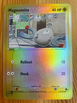 Magnemite 61/97 EX Dragon Pokemon Card Common Reverse Holo NM - Image 1