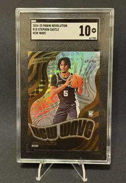 2024-25 Panini Revolution - New Wave Stephon Castle #18 (RC) SGC 10 - Image 1