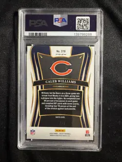 2024 Select Suite Level Blue Prizm /99 Caleb Williams Rookie #378 PSA 9 Bears 🐻 - Image 2