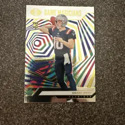 2024 Panini Illusions - Game Magicians Drake Maye #22 (RC) - Image 1