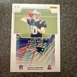 2024 Panini Illusions - Game Magicians Drake Maye #22 (RC) - Image 2
