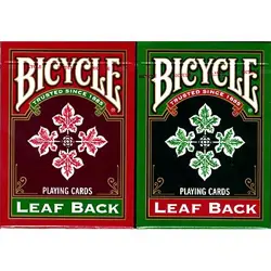 GREEN HOLIDAY Deck Bicycle Playing Cards leaf back card games collectible design - Image 2
