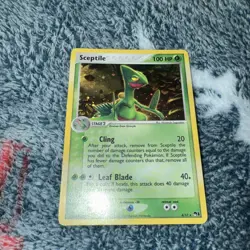 Sceptile - 4/17 - Pokemon Pop Series 1 Holo Card Hp Swirl - Image 1
