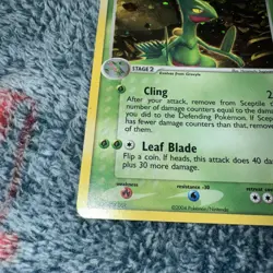 Sceptile - 4/17 - Pokemon Pop Series 1 Holo Card Hp Swirl - Image 3