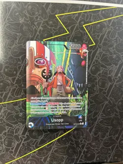 One Piece Card Game 🏴‍☠OP10-042 Usopp "Leader" Alt Art Foil ENGLISH - Image 1