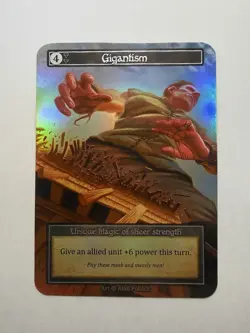 Sorcery Contested Realm Alpha Unique Foil Card Gigantism - Image 1
