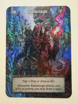 Sorcery Contested Realm: Alpha Battlemage Foil Card - Image 1