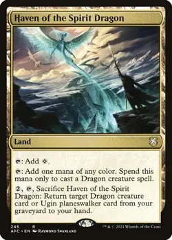 1x Haven of the Spirit Dragon NM Eng MTG - AFR Commander - Image 1