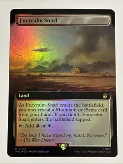 MTG Universes Beyond: Doctor Who Furycalm Snarl Extended Art Foil 0499 NM Rare - Image 1