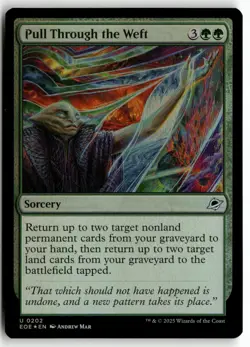 Pull Through the Weft 202 Foil Edge of Eternities Magic: The Gathering Foil NM - Image 1