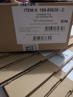 Pokemon SV05 Temporal forces Booster Box Case *EMPTY BOX* - Image 1