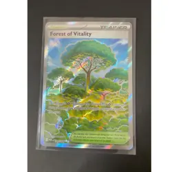 Pokemon Forest of Vitality Full Art Trainer Stadium Holo POR EN 109/088 TCG - Image 1