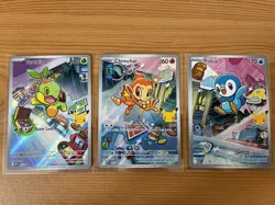 Pokemon TCG First Partner Illustration Collection Series Sinnoh Gen 4 (set of 3) - Image 1