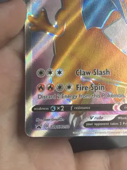 FULL ART Charizard V MINT PROMO Pokemon SWSH050 Champion's Path Holo - Image 3