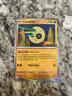 Pokemon Lunatone 004 Me: Mega Evolution Promo Holo Promo - Image 1