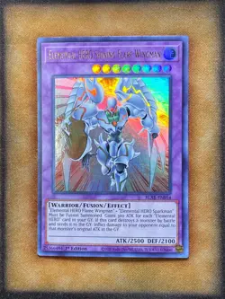 Yugioh Elemental HERO Shining Flare Wingman BLAR-EN054 Ultra Rare 1st Ed LP - Image 1