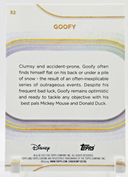 2025 Topps Chrome Disney Goofy #32 - Image 2