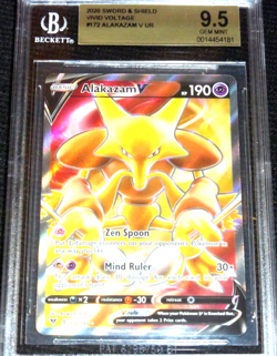2020 Pokemon Vivid Voltage Alakazam 172/185 BGS 9.5 (EQUAL PSA 10) - Image 1