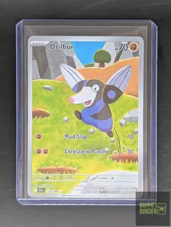 Drilbur - 124/086 Holo Illustration Rare SV: Black Bolt Pokemon NM - Image 2