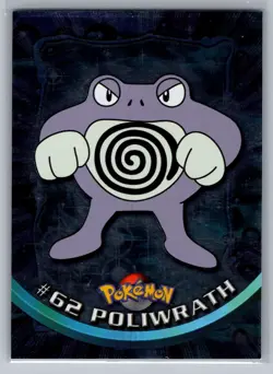 Poliwrath #62 Topps Pokemon Card - Foil - Blue Logo - NM - Image 1