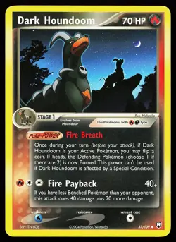 Dark Houndoom 37/109 Uncommon Team Rocket Returns Pokemon Card - Image 1