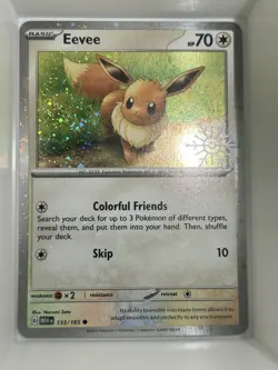 Eevee (Holiday Calendar) 133/165 Miscellaneous Cards & Products Holo - Image 1