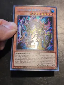 Yu-Gi-Oh! SECRET RARE CARD TOON BLACK LUSTER SOLDIER BLCR-EN065 1ST NM/VLP - Image 3