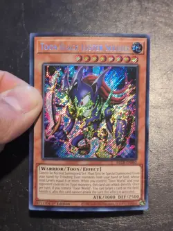 Yu-Gi-Oh! SECRET RARE CARD TOON BLACK LUSTER SOLDIER BLCR-EN065 1ST NM/VLP - Image 4