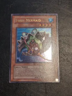 Yu-Gi-Oh! ULTRA RARE CARD TOON MERMAID MRL-072 1996 VINTAGE PRINT NM/VLP - Image 1